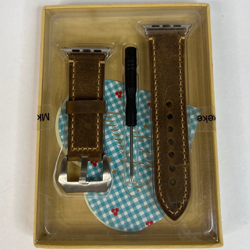 Leather Apple Watch Band by Mkeke 42mm